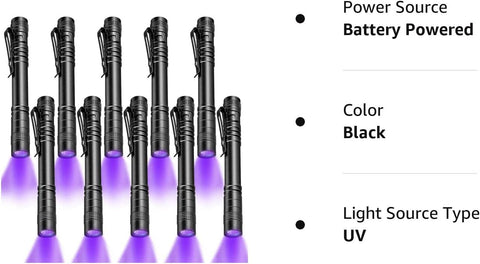 UV Black Light Flashlight